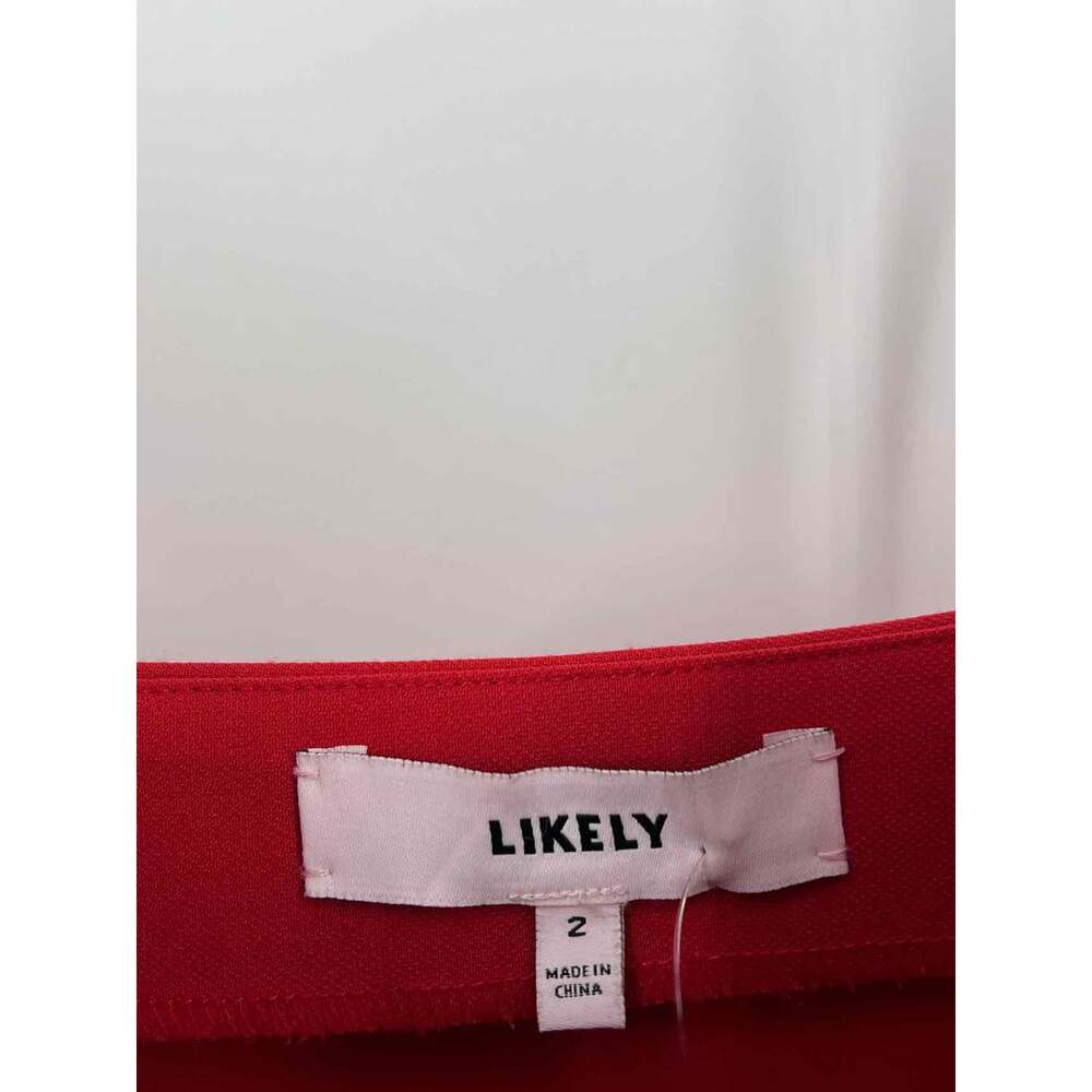 Likely Size 2 Red Ruffles Designer Dress - Picture 3 of 4